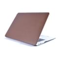 WIWU One-Side PU Skin Front Cover Protect Sleeve Laptop Case Cover For Apple Macbook Retina 15.4 A1398/MC975/MC976-Brown 4