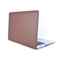 WIWU One-Side PU Skin Front Cover Protect Sleeve Laptop Case Cover For Apple Macbook Air 13.3 Air 13.3 A1932/A2179-Brown 1