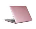 WIWU Metallic Case New Laptop Case Hard Protective Shell For Apple Macbook Air 13.3 A1932/A2179-Rose Gold