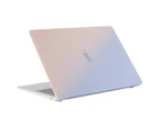 WIWU Rainbow Case New Laptop Case Hard Protective Shell For MacBook Air 13.3inch A1466/A1369/MC503/MC965/MD508-Gradient Pink&Blue