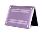 WIWU Crystal Case New Laptop Case Hard Protective Shell For Apple Macbook Air 13.3 A1932/A2179-Purple