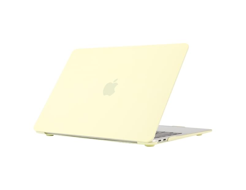 WIWU Cream Case New Laptop Case Hard Protective Shell For Apple Macbook Pro 13.3 A1706/A1708/A1989/A2159-Yellow