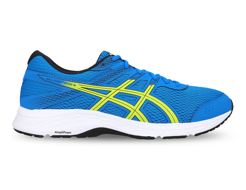 ASICS Men's GEL-Contend 6 Running Shoes - Directoire Blue/Neon Lime