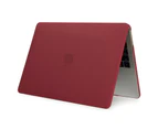 WIWU Matte Case New Laptop Case Hard Protective Shell For Apple Macbook Pro 15.4 A1707/A1990-Wine Red