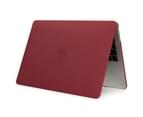 WIWU Matte Case New Laptop Case Hard Protective Shell For Apple Macbook Retina 15.4 A1398/MC975/MC976-Wine Red 4