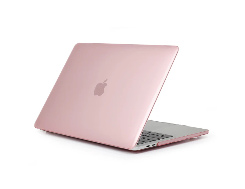WIWU Crystal Case New Laptop Case Hard Protective Shell For Apple Macbook Pro 13.3 A1706/A1708/A1989/A2159-Pink