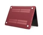 WIWU Matte Case New Laptop Case Hard Protective Shell For Apple MacBook Air 13.3inch A1466/A1369/MC503/MC965/MD508-Wine Red 6