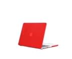 WIWU Crystal Case New Laptop Case Hard Protective Shell For Apple Macbook Retina 15.4 A1398/MC975/MC976-Dark Red 4
