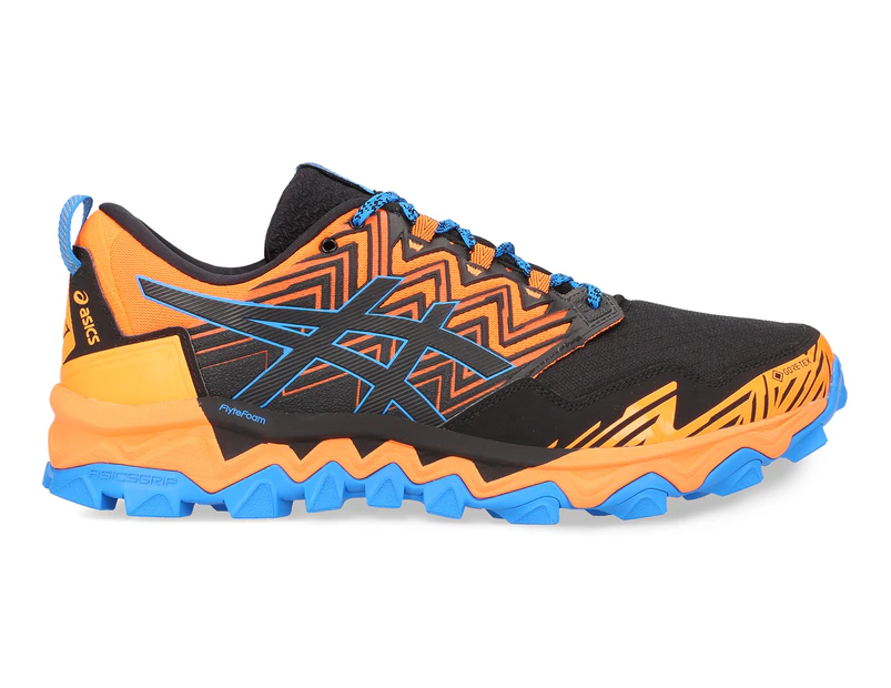 ASICS Men's GEL-Fuji Trabuco 8 G-TX Trail Running Shoes - Shocking Orange/Black