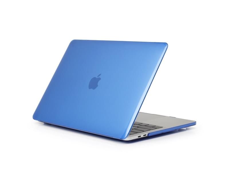 WIWU Crystal Case New Laptop Case Hard Protective Shell For Apple Macbook Pro 13.3 A1706/A1708/A1989/A2159-Dark Blue