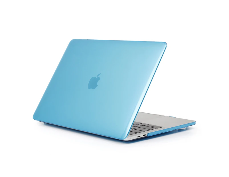 WIWU Crystal Case New Laptop Case Hard Protective Shell For Apple Macbook Pro 13.3 A1706/A1708/A1989/A2159-Blue