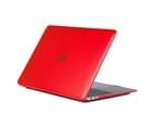 WIWU Crystal Case New Laptop Case Hard Protective Shell For Apple Macbook Air 13.3 A1932/A2179-Dark Red 1
