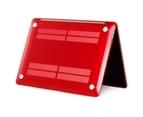 WIWU Crystal Case New Laptop Case Hard Protective Shell For Apple Macbook Air 13.3 A1932/A2179-Dark Red 7