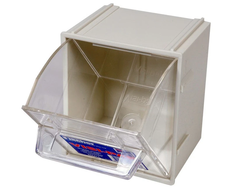 FISCHER PLASTIC 1H040  Small Visi Pak Storage Drawer With Clips -   Made From G.P., H.I. Styrene  SMALL VISI PAK STORAGE DRAWER