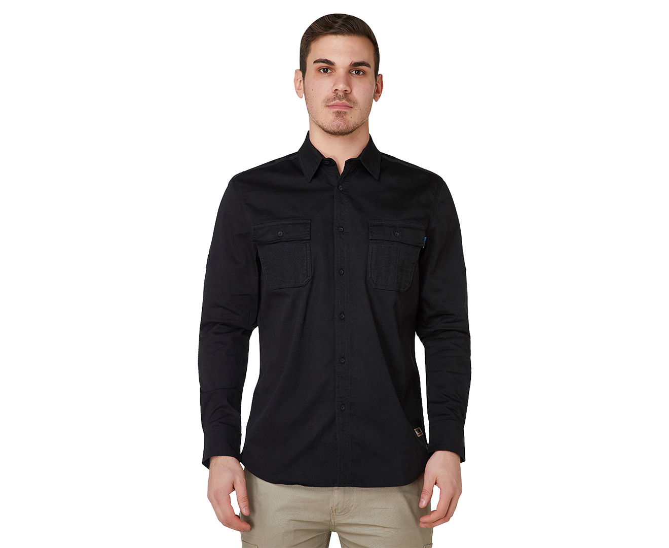Elwood Workwear Men's Utility Shirt - Black | Catch.com.au