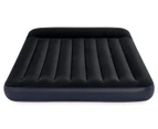 Intex Pillow Rest Queen Size Classic Airbed w/ Internal Pump - Blue