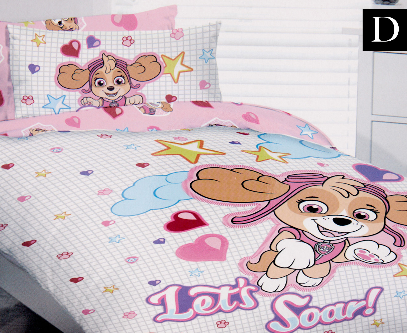 Paw Patrol Double Bed Quilt Cover Set Let's Soar Catch.co.nz