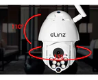 Elinz 4MP Wireless PTZ WiFi IP Security Camera Outdoor CCTV Waterproof LED Floodlight 1080P 32GB