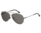 Carrera Men's 183/F/S Aviator Polarised Sunglasses - Black/Grey