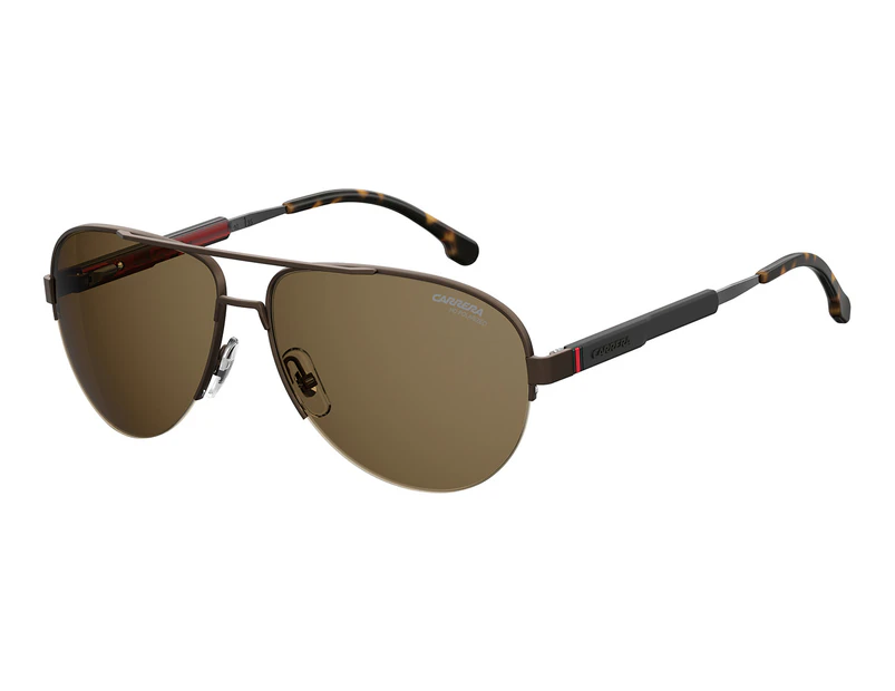 Carrera Men's 8030/S Aviator Polarised Sunglasses - Matte Bronze/Bronze