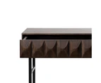LATINA Console Table 116.5cm -  Dark Brown / Black