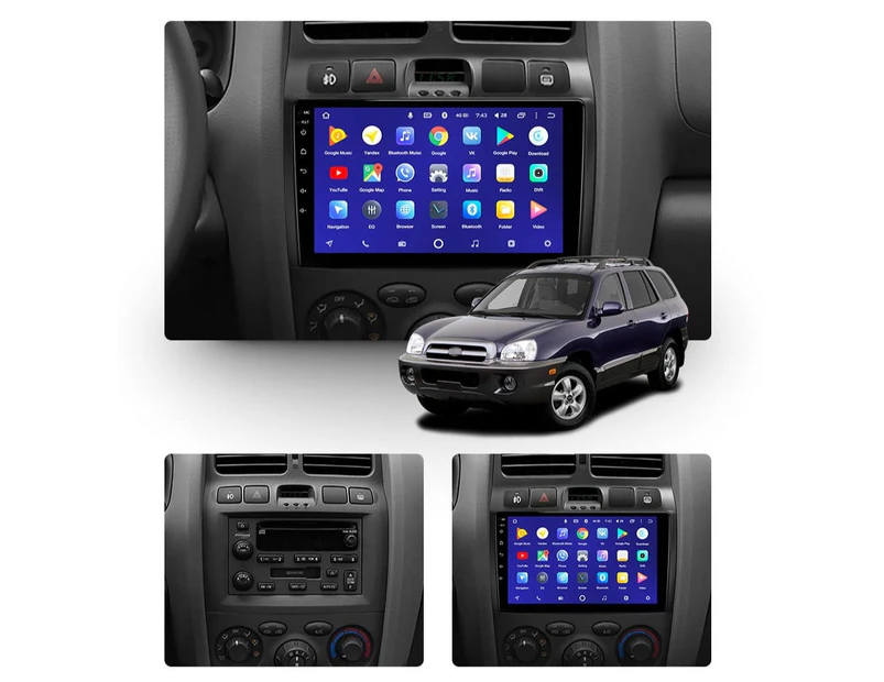 Car Dealz 10.2 Android 8.1 Hyundai Santa Fe SM 2000 - 2012 GPS Bluetooth Car Player Navigation Radio Stereo DVD - 2005, Right Hand Drive