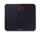BodySense 200Kg Wide Platform Black Digital Bathroom Scale
