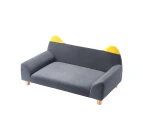 Dog Bed Cat Couch Pet Sofa Doggy Soft Lounge Puppy Cushioned Chaise Furniture Ears Legs Flannelette