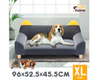 Dog Bed Cat Couch Pet Sofa Doggy Soft Lounge Puppy Cushioned Chaise Furniture Ears Legs Flannelette