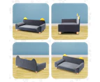 Dog Bed Cat Couch Pet Sofa Doggy Soft Lounge Puppy Cushioned Chaise Furniture Ears Legs Flannelette