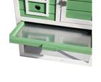 Bunny Palace Hutch Cage with Pen for Rabbit Guinea Pig Small Chickens