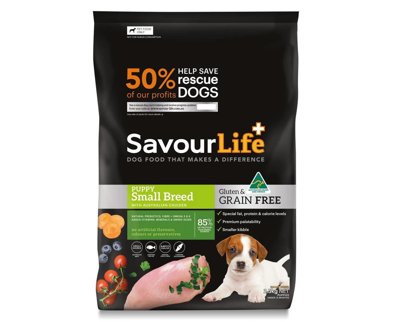 SavourLife Grain Free Puppy Small Breed Chicken 2.5kg