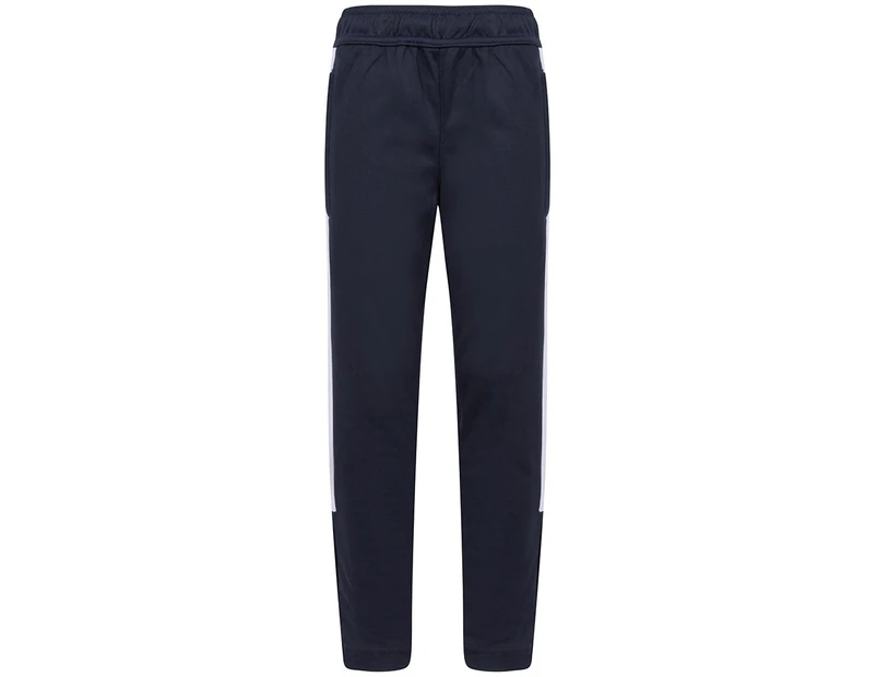 Finden & Hales Childrens/Kids Boys Knitted Tracksuit Pants (Navy/White) - PC3085