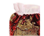Christmas Shop Reversible Sequin Xmas Santa Sack Stocking (Red/Gold) - RW7271