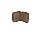 Eastern Counties Leather Unisex Billie Leather Zip Around Wallet (Brown/Taupe) - EL116
