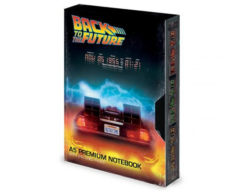Back To The Future VHS Style Premium Notebook (Black) - TA5874