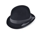 Bristol Novelty Unisex Flock Bowler Hat (Black) - BN2931