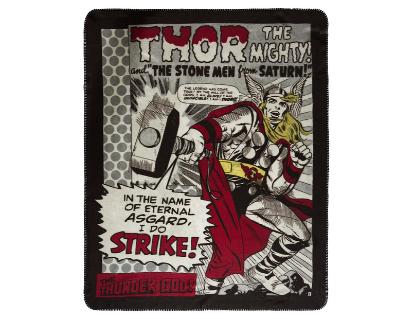 Marvel Comics 127x152cm Polar Fleece Throw - Thor