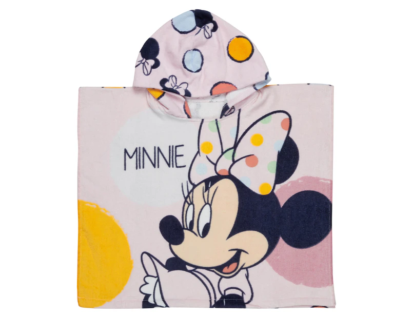 Minnie Mouse 84x46cm Hooded Kids' Towel - Pink/Multi