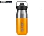 360 Degrees 550mL Vacuum Insulated Wide Mouth Drink Bottle w/ Sip Cap - Yellow 1