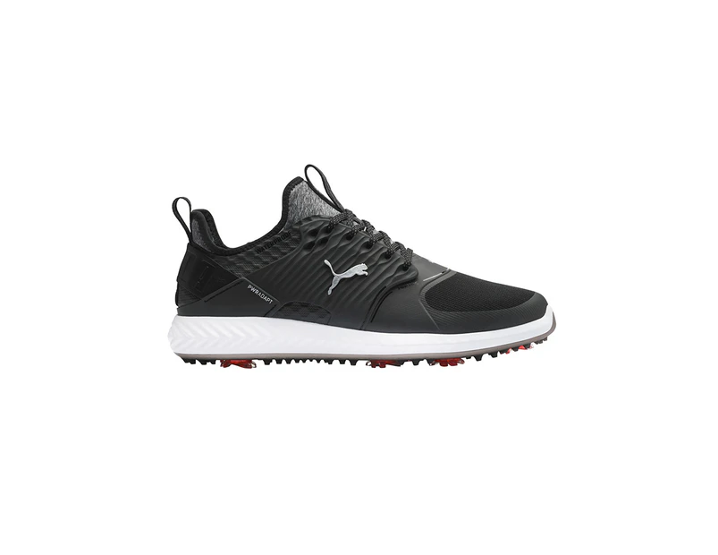 Puma IGNITE PWRADAPT Caged WIDE Golf Shoes - Black/Silver/Black -  Mens Synthetic