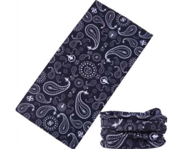 Black Spirals Face Tubess Tubes Fishing Headwear Bandana  UV Durag Neck Scarf