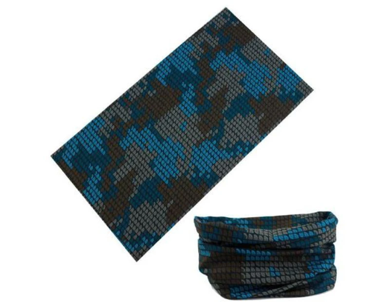 Blue Pixels Face Tubes Gaiter Tubes Fishing     Headwear Bandana   Gaiter Neck Scarf