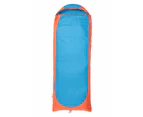 Mountain Warehouse Microlite Sleeping Bag with Inner Pocket Two Way Zip Camp Bed - Orange