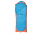 Mountain Warehouse Microlite Sleeping Bag with Inner Pocket Two Way Zip Camp Bed - Orange