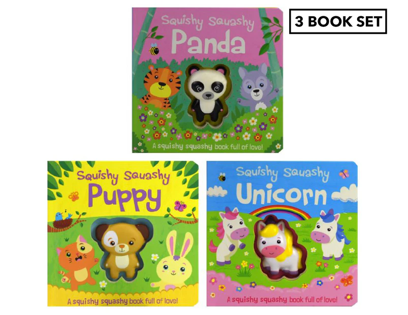 Squishy Squashy Panda Puppy Unicorn 3-Book Set by Jenny Copper