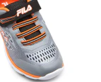 FILA Toddler Boys' Turin Strap Sneakers - Grey/Black/Orange