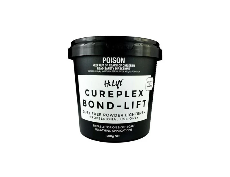 Hi Lift Cureplex Bond Lift Bleach 500g Dust Free Lightener Professional