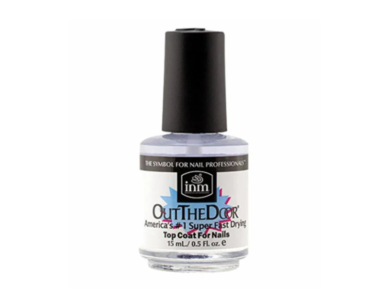 Out The Door Professional Top Coat 15ml Fast Quick Dry High Shine Gloss
