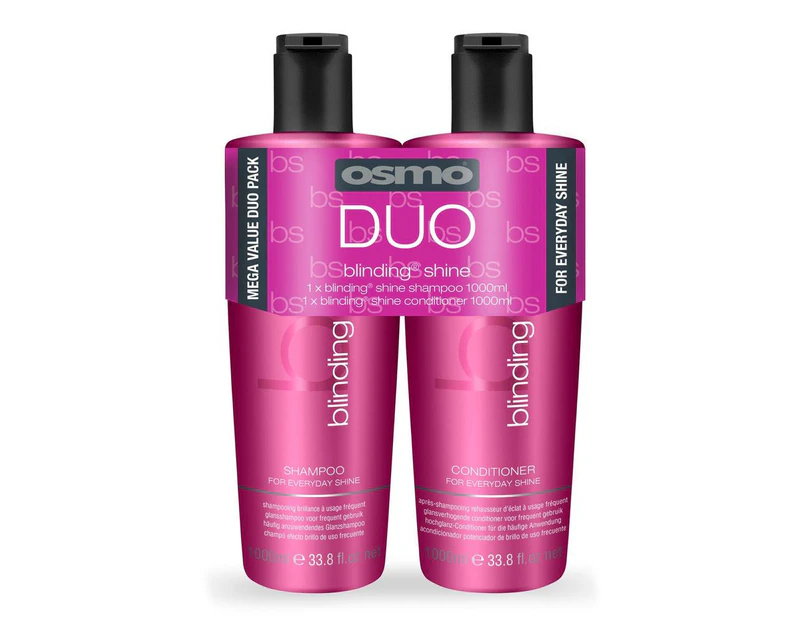 Osmo Blinding Shine Shampoo And Conditioner Duo Hair Pack (1 Litre) 1l